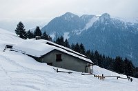 Salita con ciaspole al Bivacco Clusone in Presolana (28-29 dic. 08)  - FOTOGALLERY